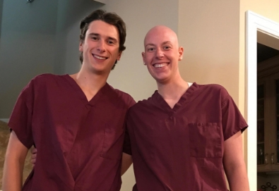 Six weeks post stem cell transplant, Mackenzie and her brother Griffin are back to shadowing in the OR!